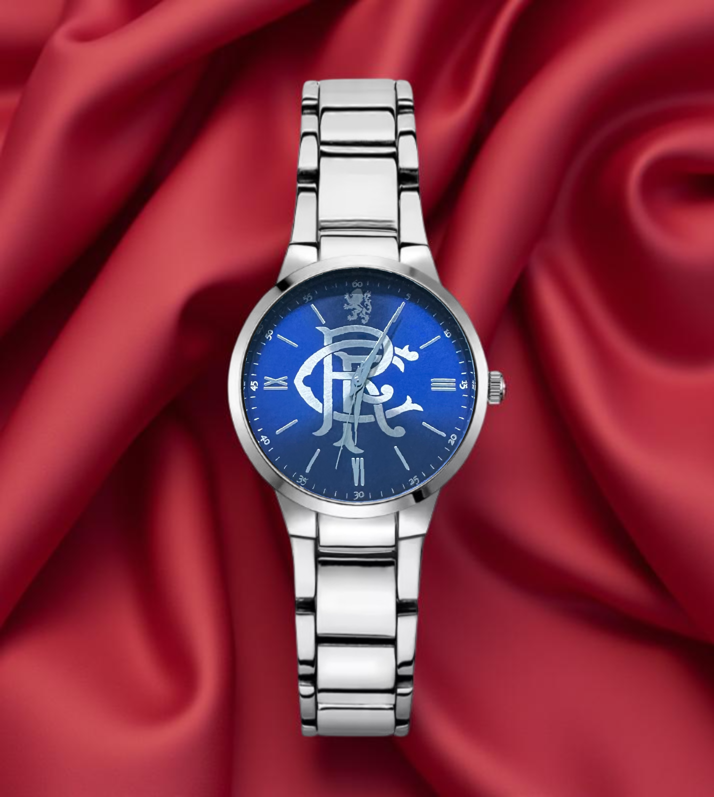 Rangers FC Aye-Ready crest watch handmade in the uk designer watch