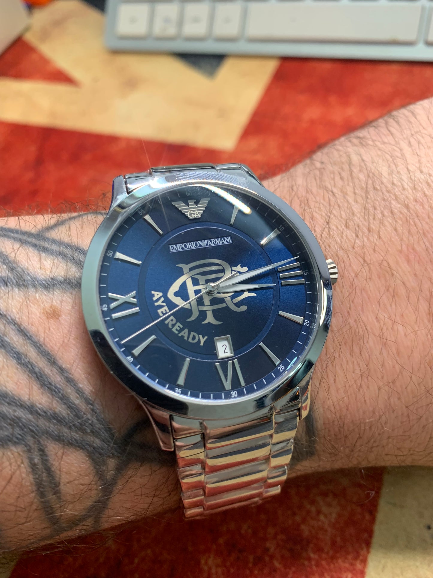 Glasgow Rangers FC Emporio Armani Designer Watch