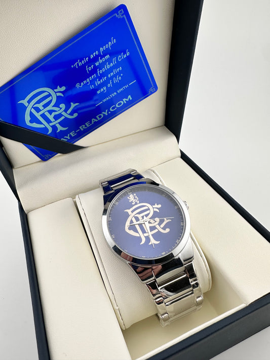 Glasgow Rangers FC aye-ready minimal signature designer watch