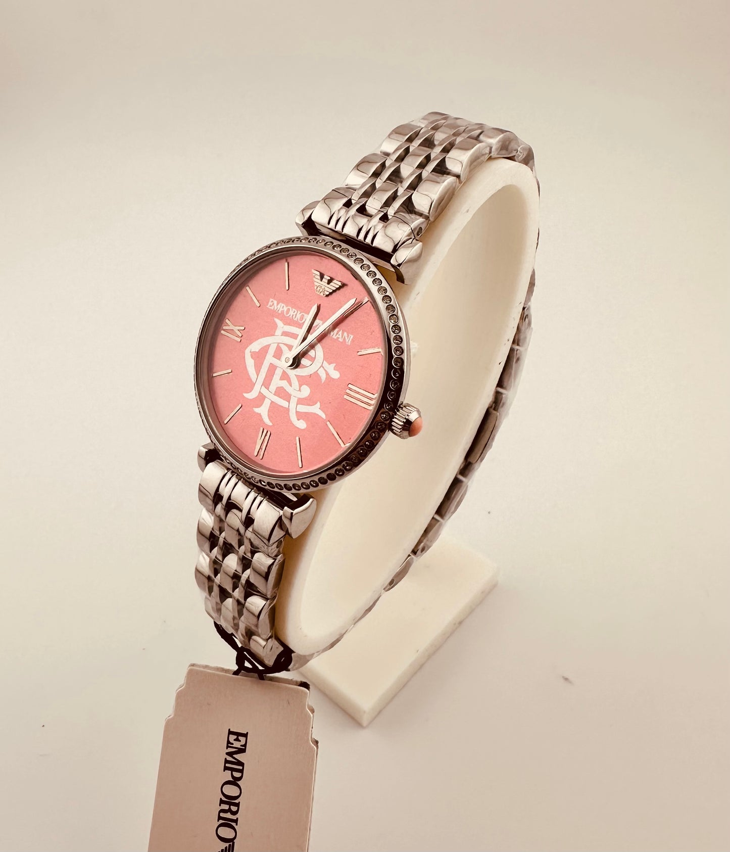 Rangers FC Emporio Armani ladies designer watch silver