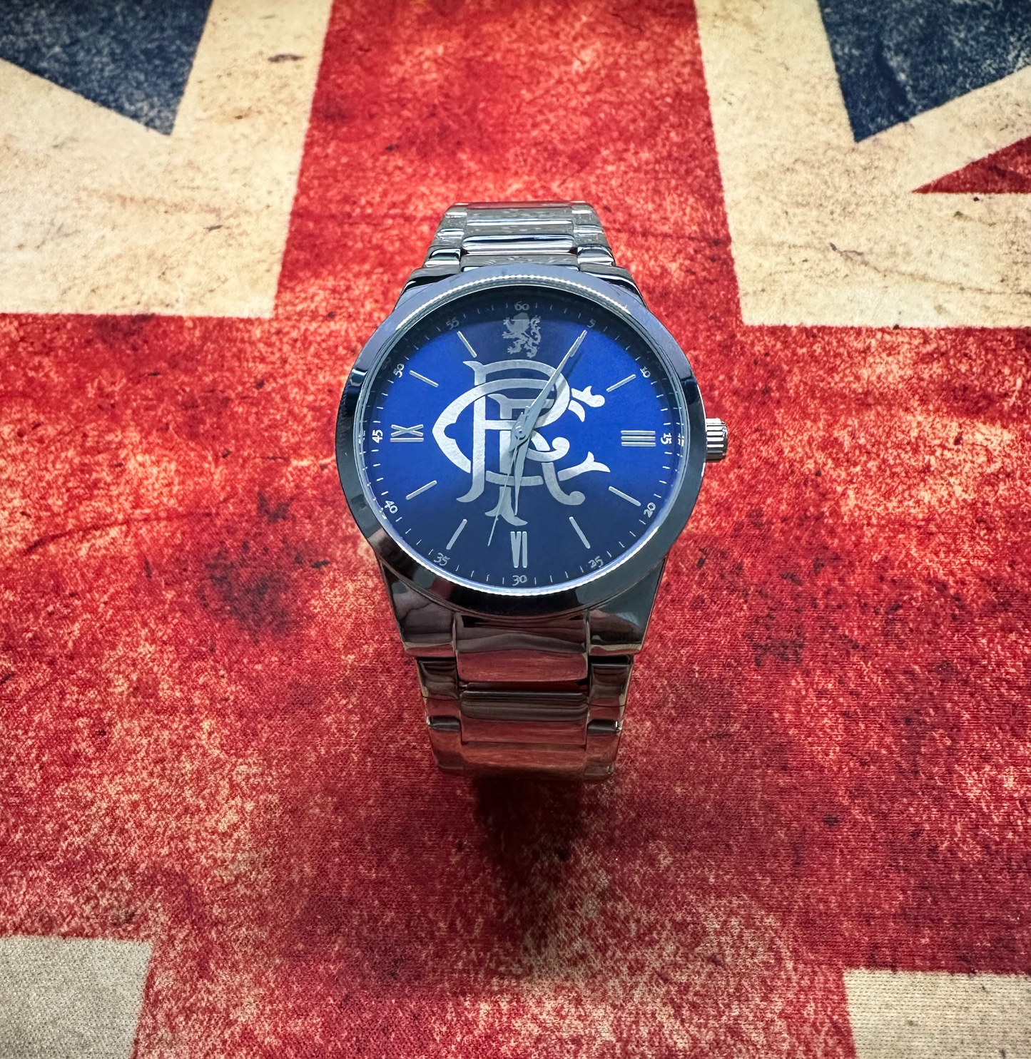 Rangers FC Aye-Ready crest watch handmade in the uk designer watch