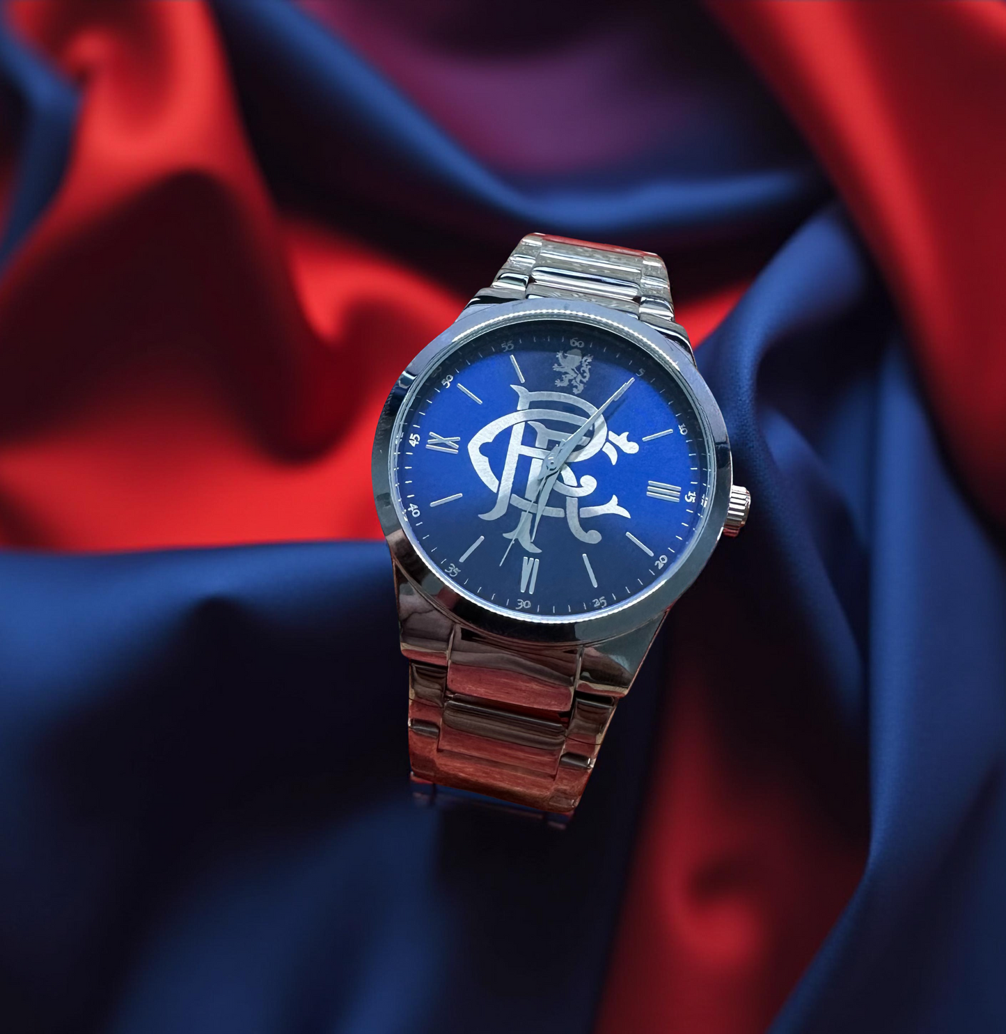 Rangers FC Aye-Ready crest watch handmade in the uk designer watch