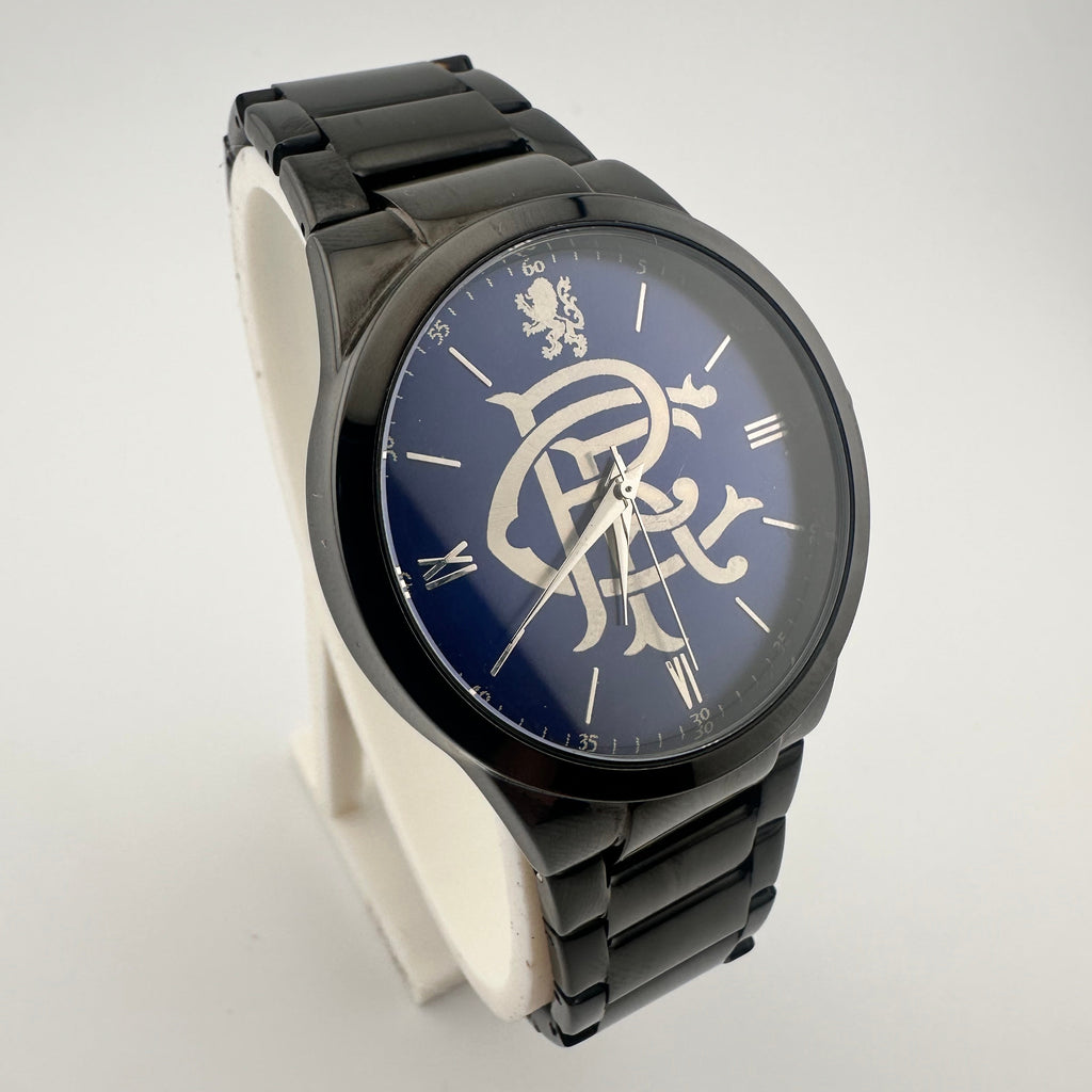 Glasgow Rangers FC aye-ready Black edition designer watch