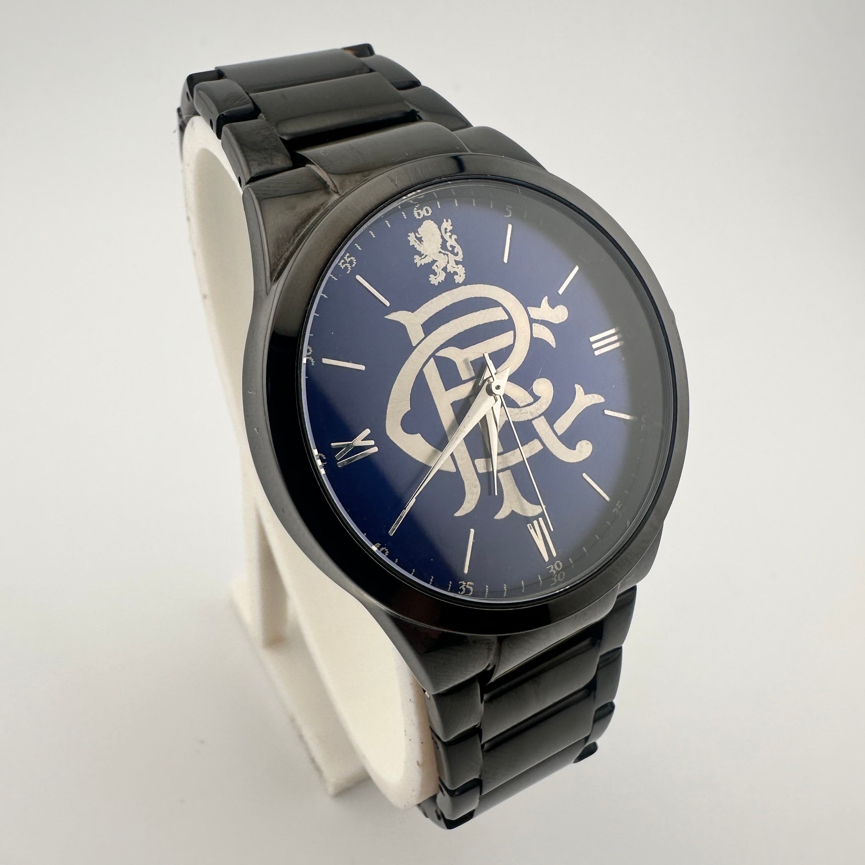 Glasgow Rangers FC aye-ready Black edition designer watch