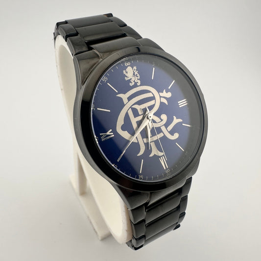 Glasgow Rangers FC aye-ready Black edition designer watch