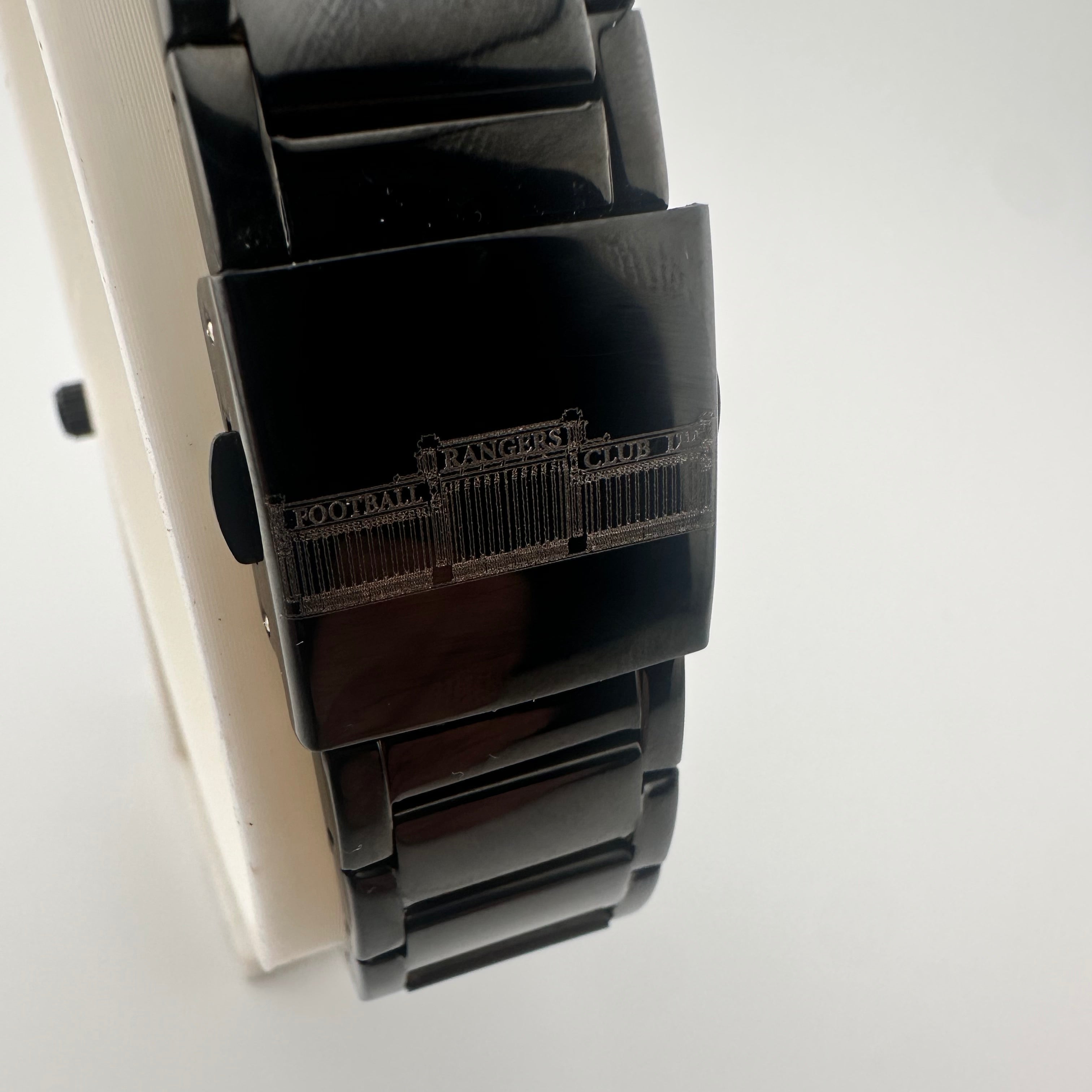 Glasgow Rangers FC aye-ready Black edition designer watch