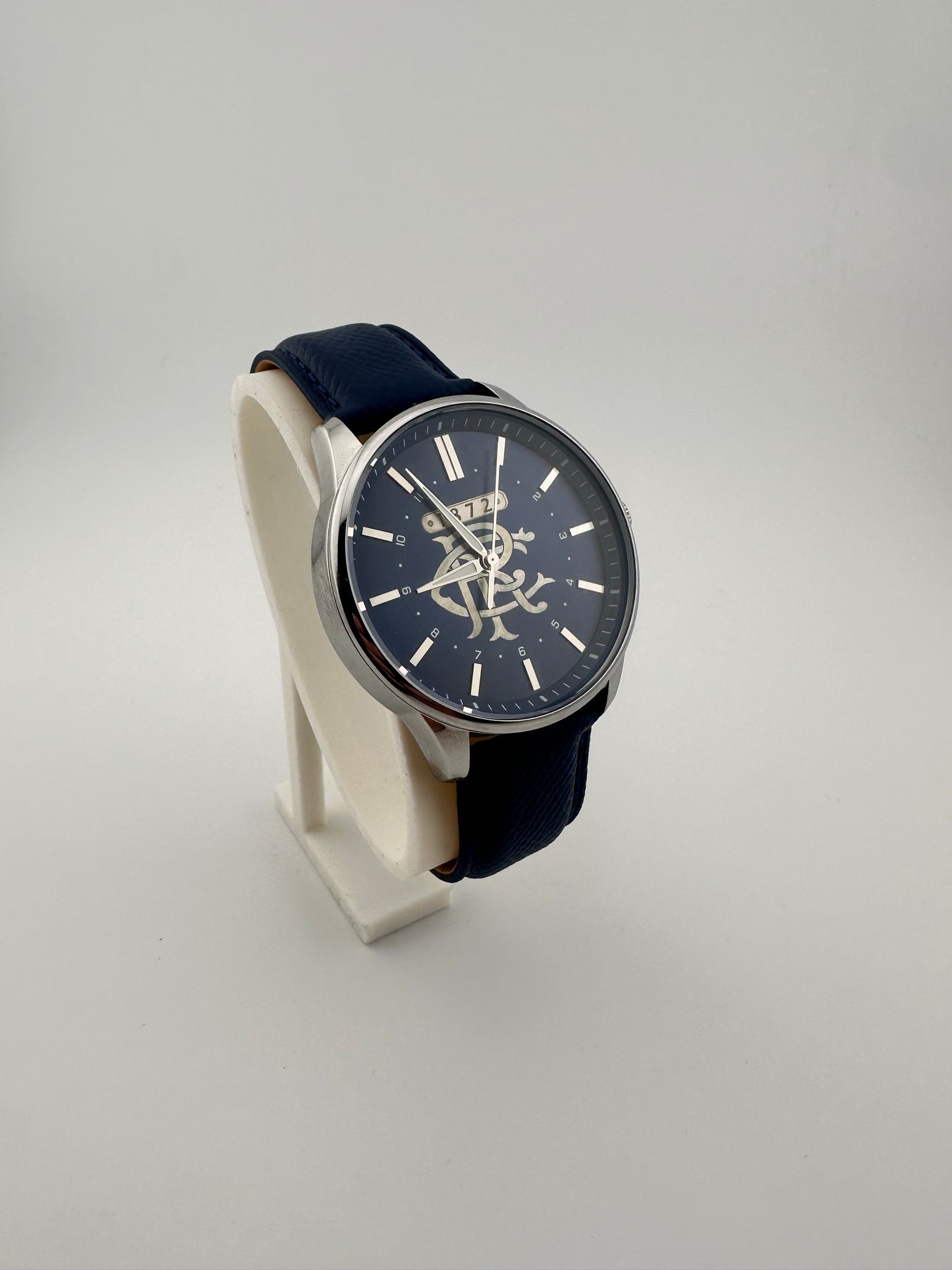 Glasgow Rangers FC aye-ready 1872 blue edition designer watch by fossil