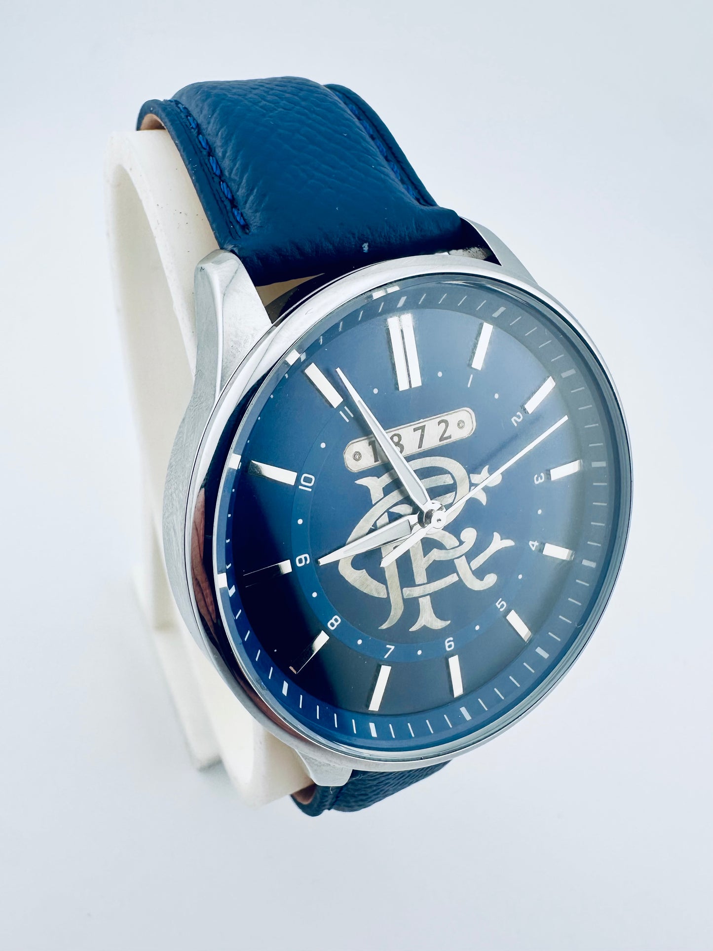 Glasgow Rangers FC aye-ready 1872 blue edition designer watch by fossil