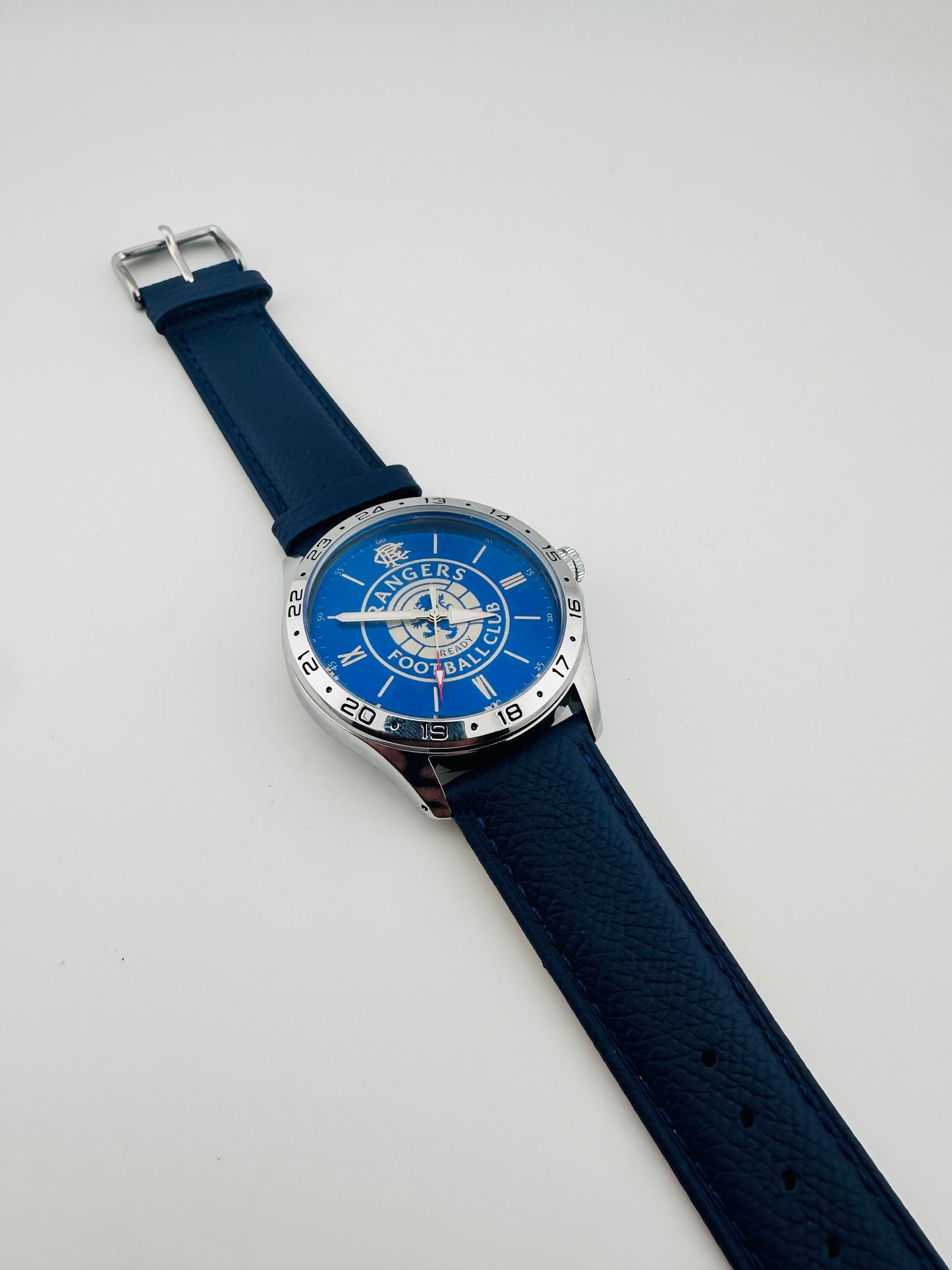 Glasgow Rangers FC aye-ready 1872 blue edition designer watch by fossil