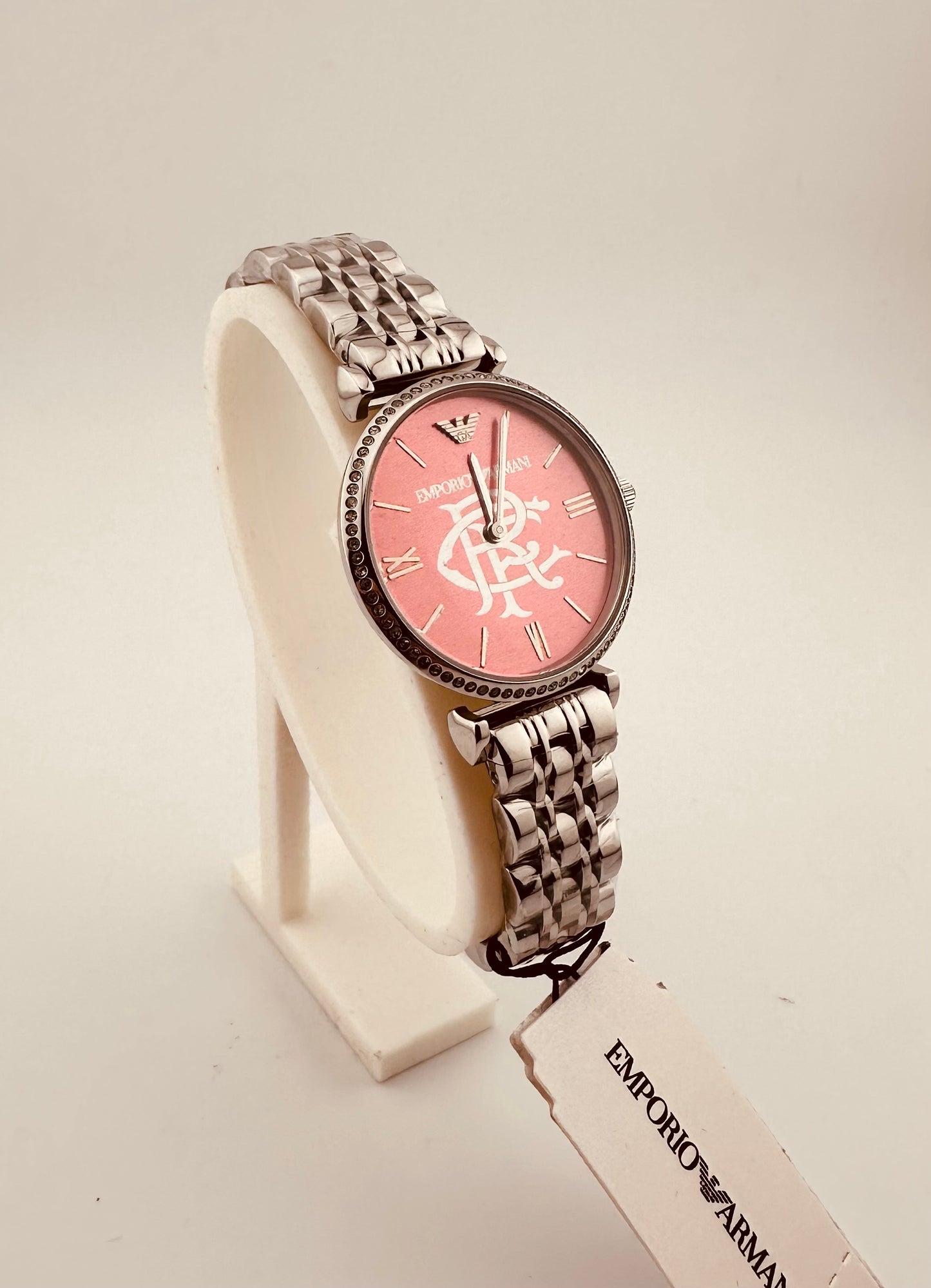 Rangers FC Emporio Armani ladies designer watch silver