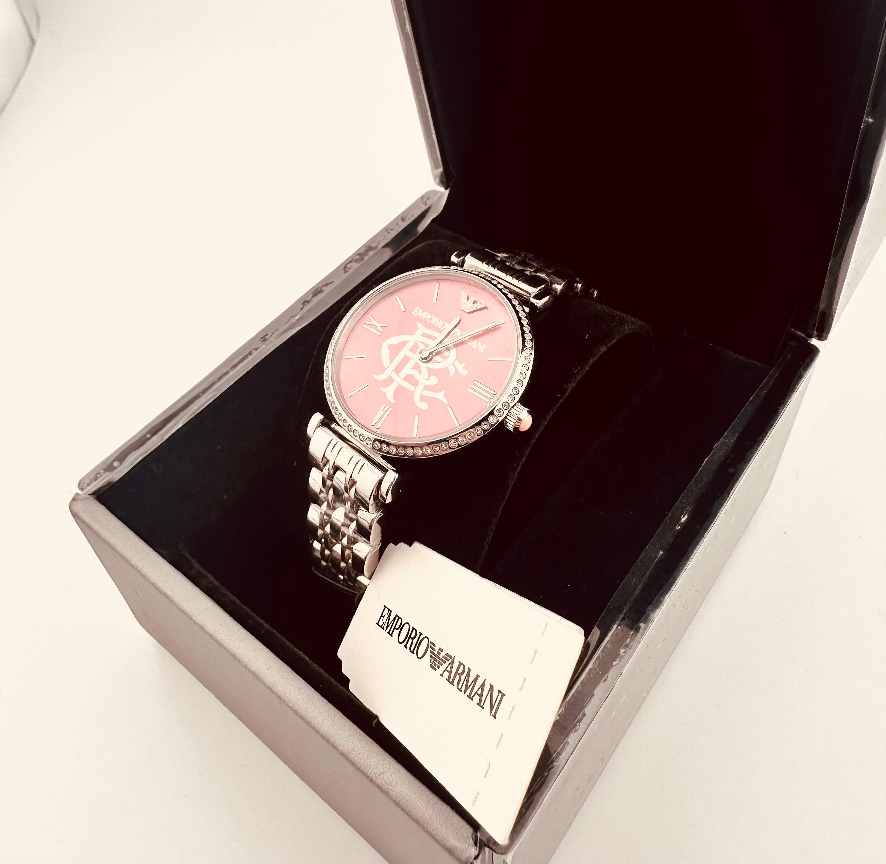 Rangers FC Emporio Armani ladies designer watch silver