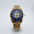 Glasgow Rangers FC Aye-Ready gold edition designer watch with blue dial