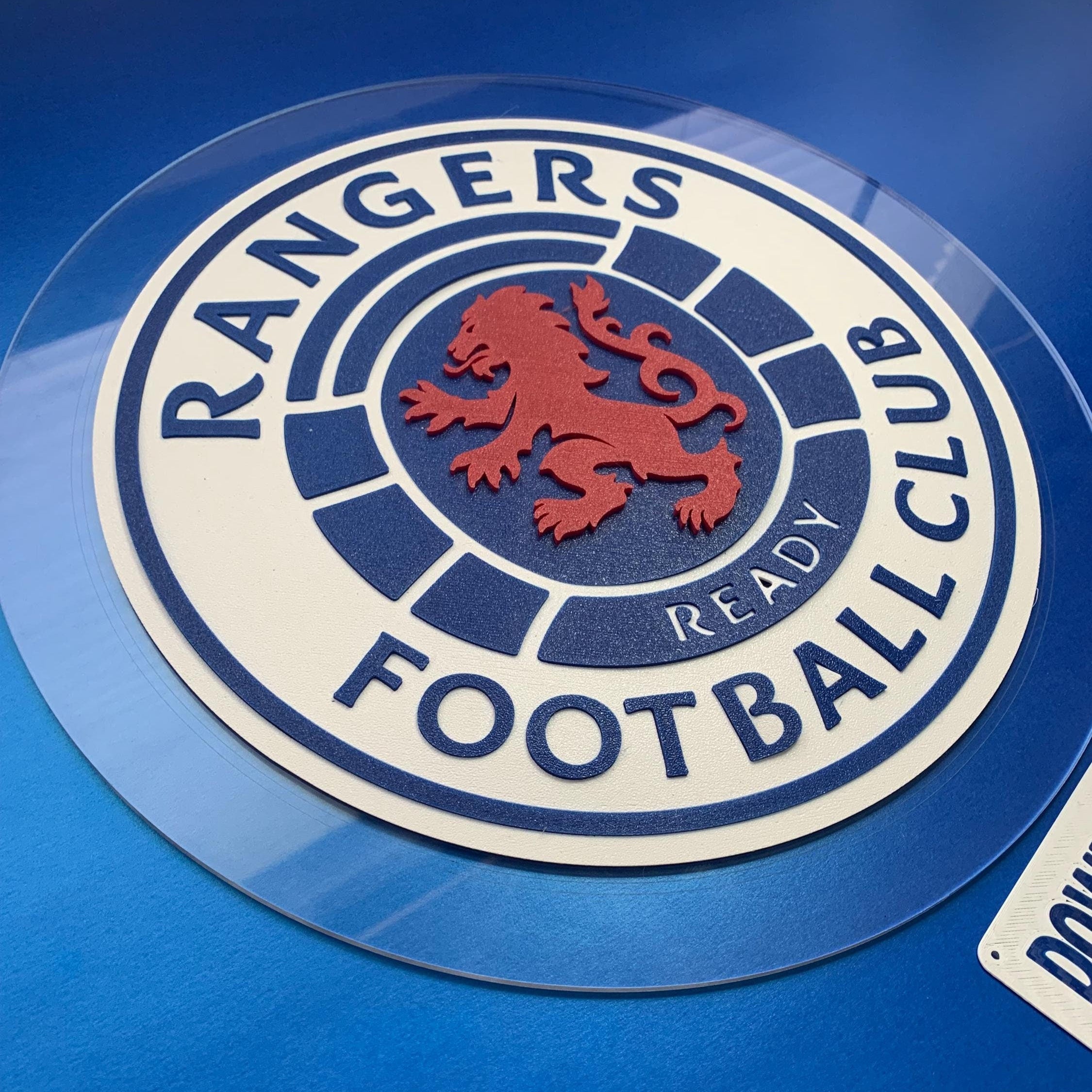Rangers crest 3d printed wall art
