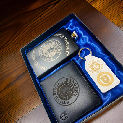 glasgow rangers wallet gift set for gameday