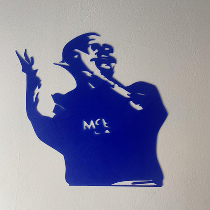 Gazza Paul Gascoigne 3D Printed Wall Art – Glasgow Rangers FC Legend -RFC-Custom Gift- Icons of Ibrox