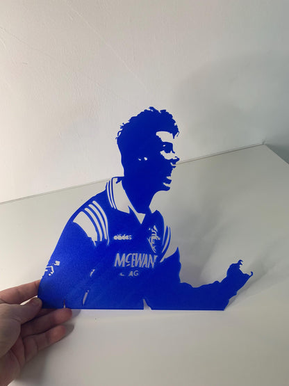 Brian Laudrup 3D Printed Rangers Wall Art – Glasgow Rangers FC Legend -RFC-Custom Gift- Icons of Ibrox