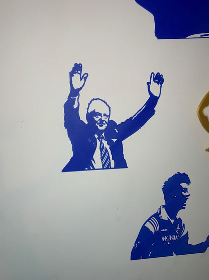 Walter Smith Rangers 3D Printed Rangers Wall Art – Glasgow Rangers FC Legend -RFC-Custom Gift- Icons of Ibrox-the gaffer