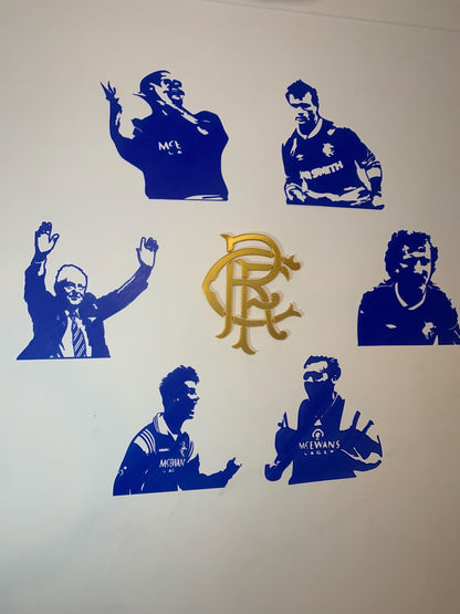 Walter Smith Rangers 3D Printed Rangers Wall Art – Glasgow Rangers FC Legend -RFC-Custom Gift- Icons of Ibrox-the gaffer