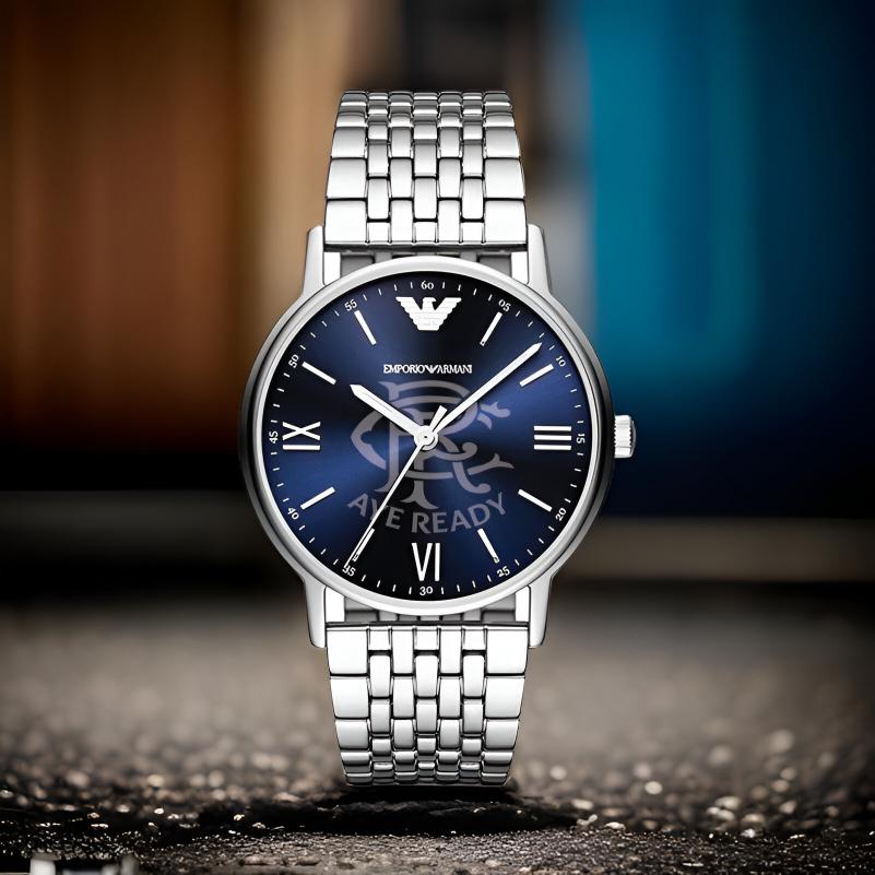 Emporio Armani Football Designer Watch – Custom Engraved! Luxe style meets personalization. 2 sleek designs, the ultimate gift!