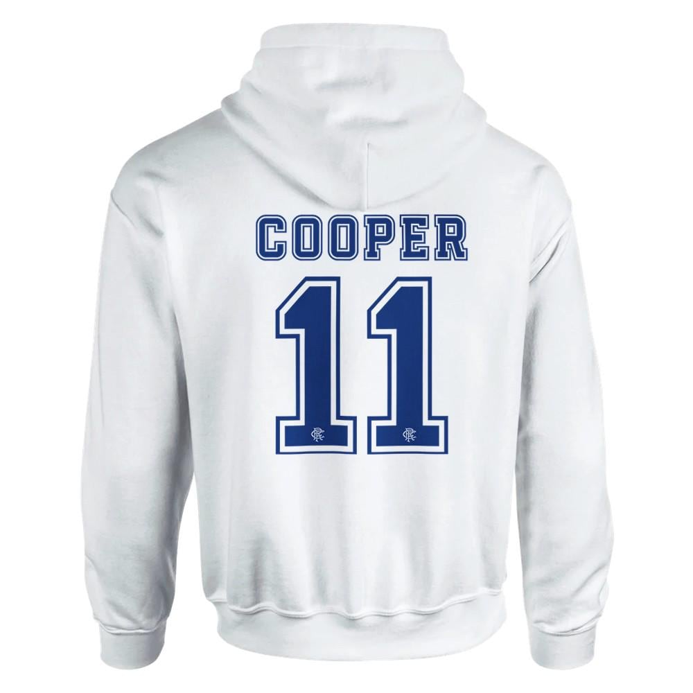 Davie Cooper Icons of Ibrox Hoodie - Glasgow Rangers football club retro top