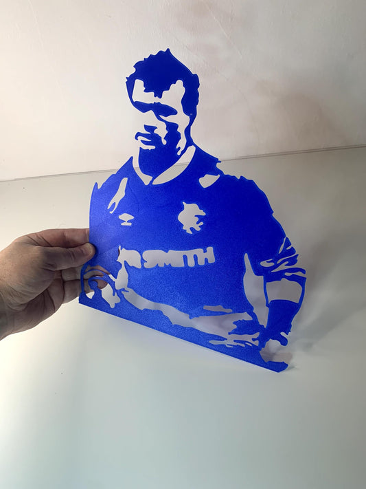 Davie cooper 3D Printed Wall Art – Glasgow Rangers FC Legend -RFC-Custom Gift