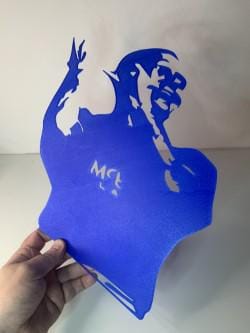 Gazza Paul Gascoigne 3D Printed Wall Art – Glasgow Rangers FC Legend -RFC-Custom Gift- Icons of Ibrox