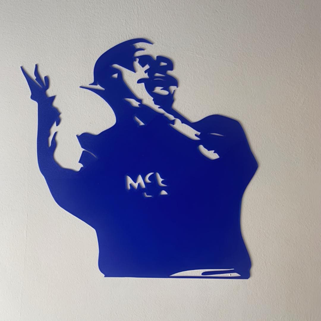 Gazza Paul Gascoigne 3D Printed Wall Art – Glasgow Rangers FC Legend -RFC-Custom Gift- Icons of Ibrox