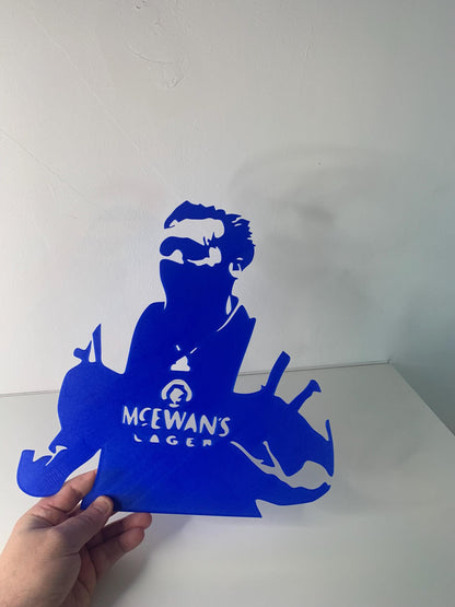 Ally Mccoist Super Ally 3D Printed Rangers Wall Art – Glasgow Rangers FC Legend -RFC-Custom Gift- Icons of Ibrox