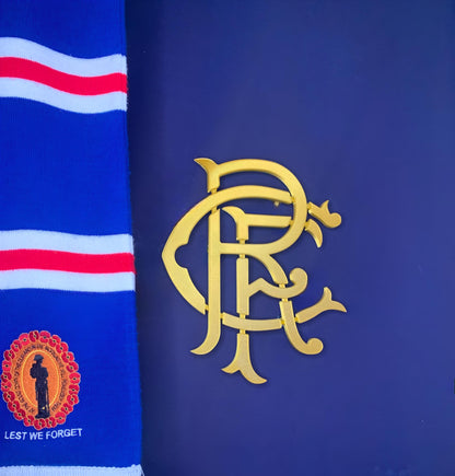 RFC Gold Crest 3D Printed Rangers Wall Art – Glasgow Rangers FC Legend -RFC-Custom Gift- Icons of Ibrox-the gaffer