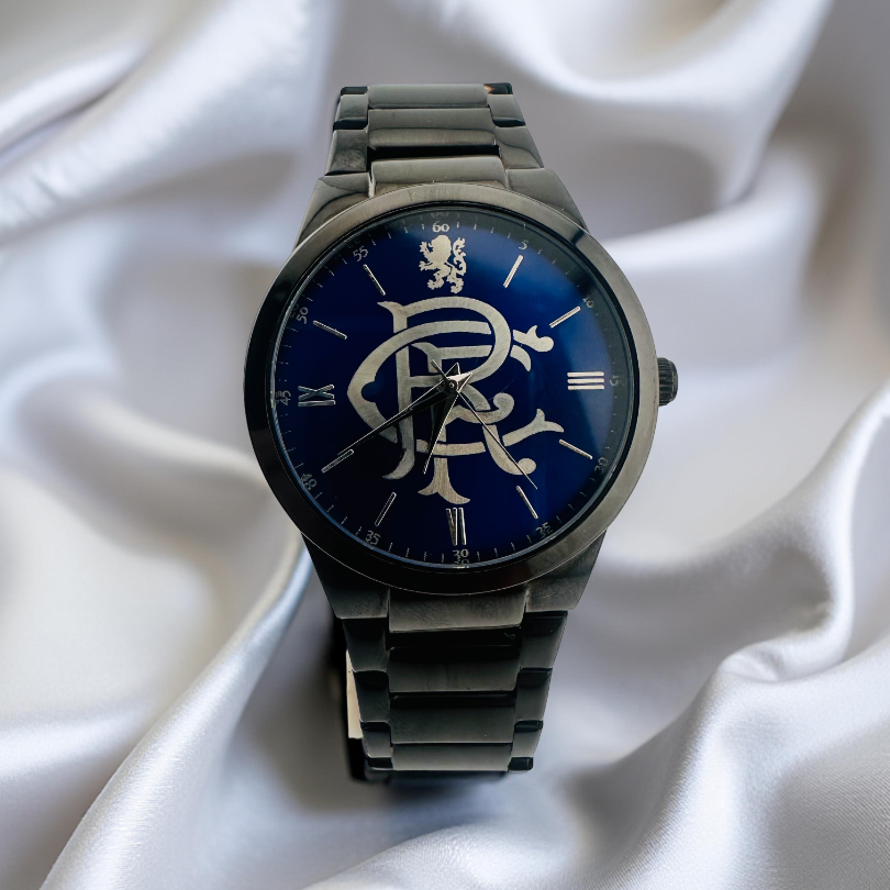 Glasgow Rangers FC aye-ready Black edition designer watch